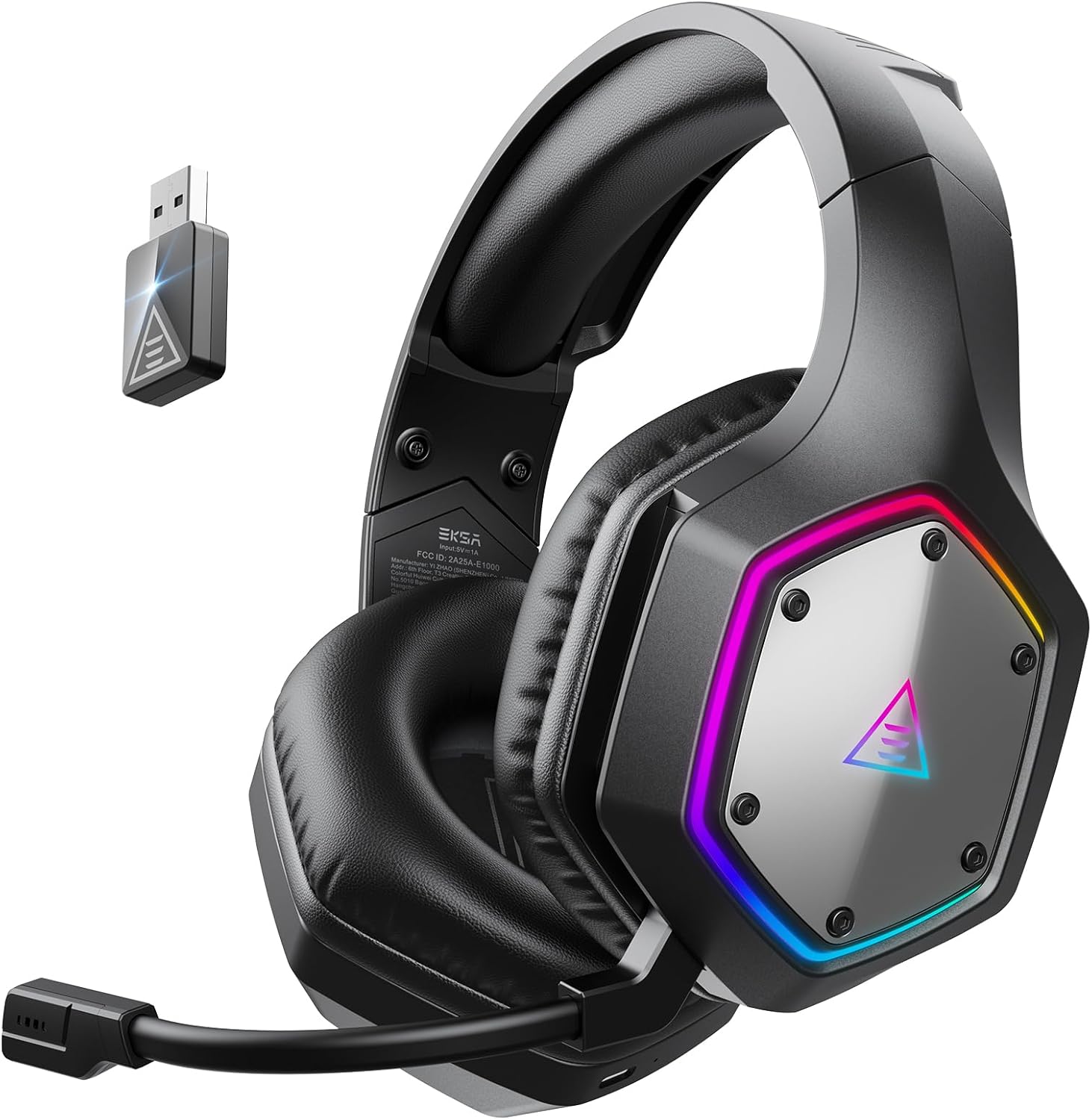 Gaming Headset - 2.4GHz Wireless Gaming Headset for PS5,