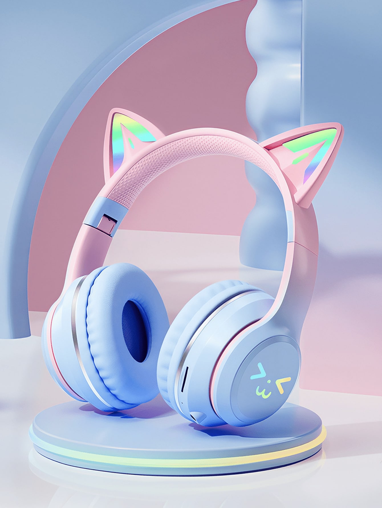 Gaming Headset - GENAI Wireless Headphones With LED Cat