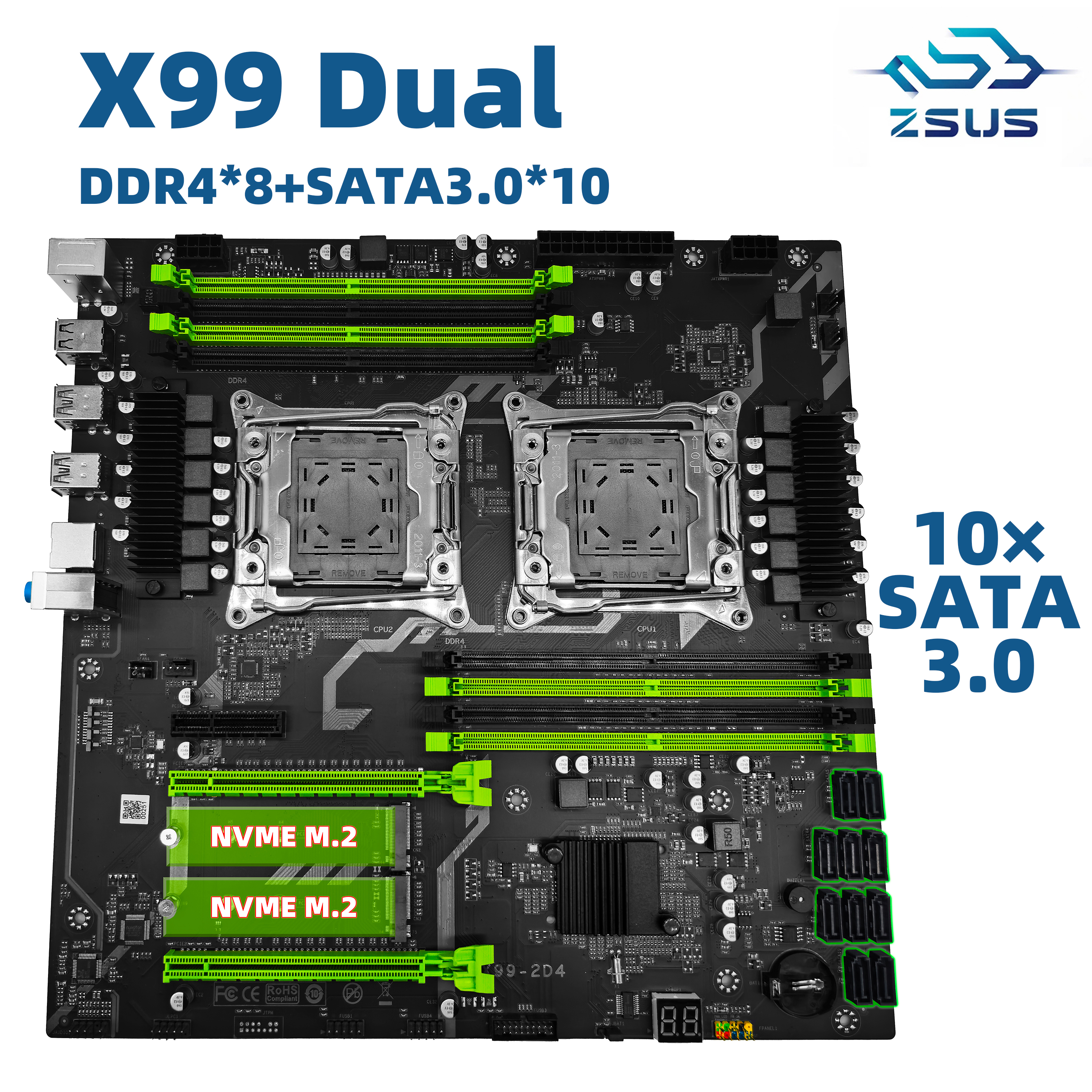 Pc Gaming Omen - ZSUS X99 Dual Motherboard C612 Chip