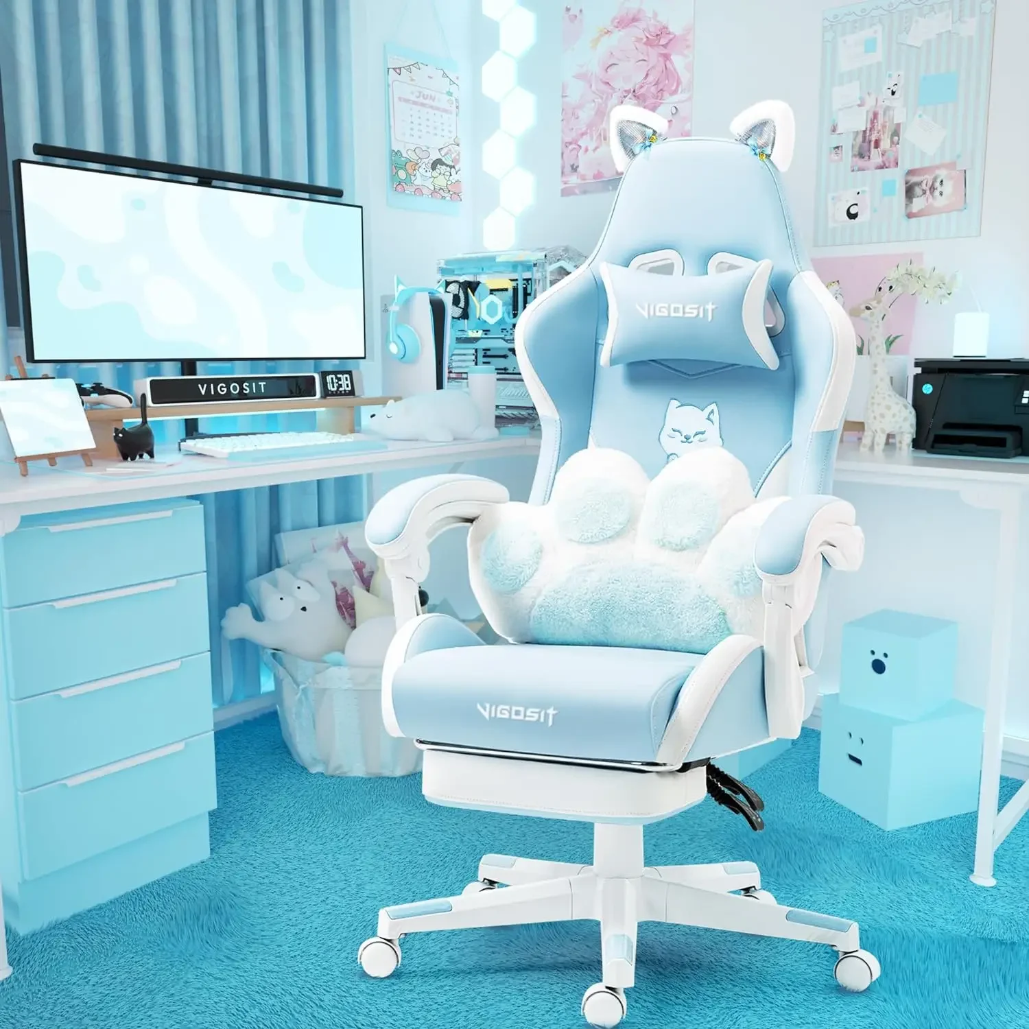 Computer Armchair Reclining PC - Pc Gaming Pink reseña y precio