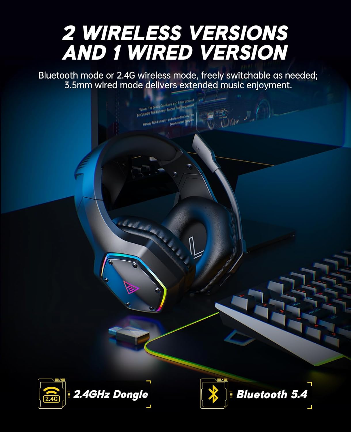 2.4GHz Wireless Gaming Headset - Gaming Headset reseña y precio