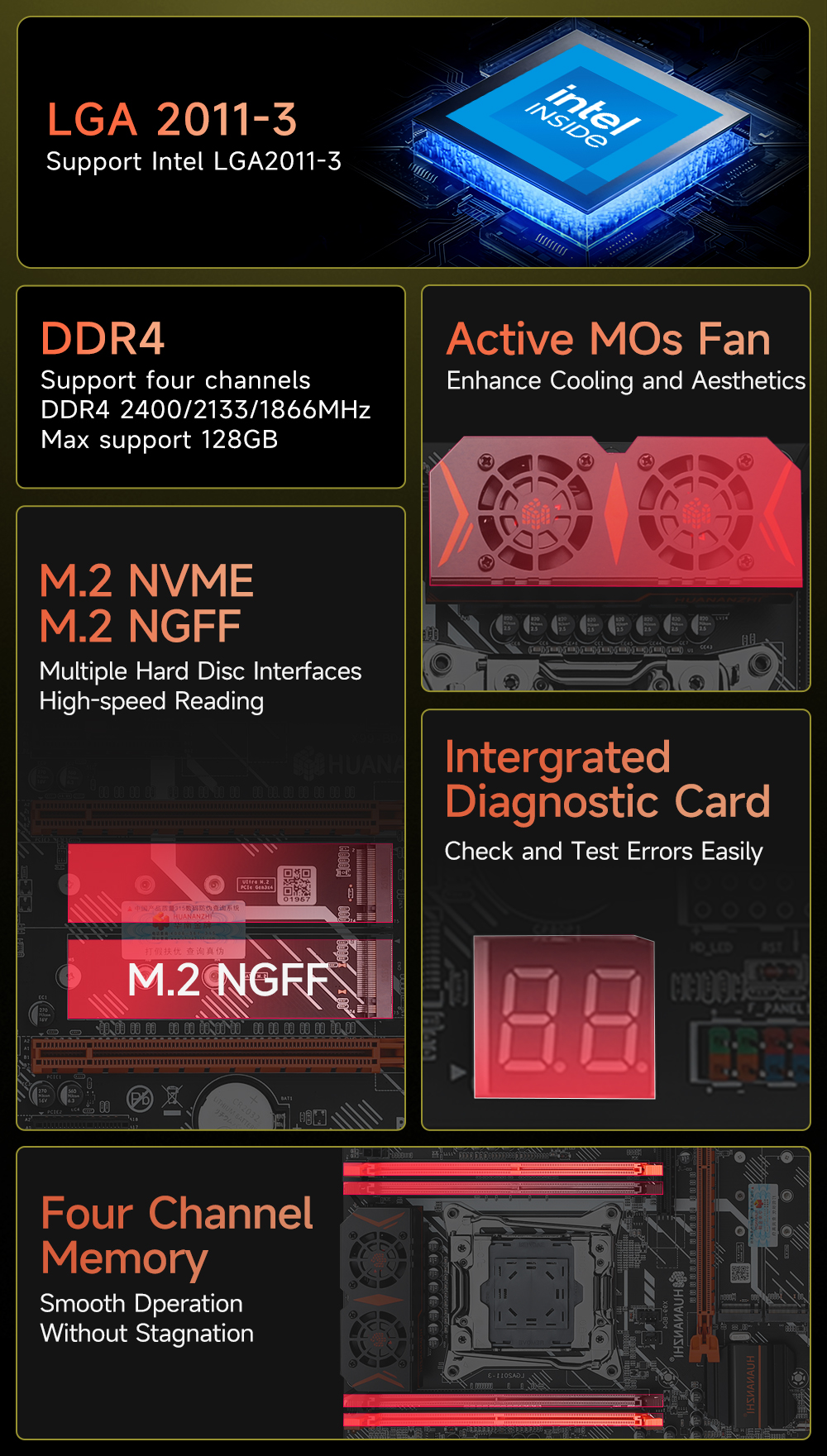 HUANANZHI X99 BD4 with E5 2680 - Pc Gaming Omen reseña y precio