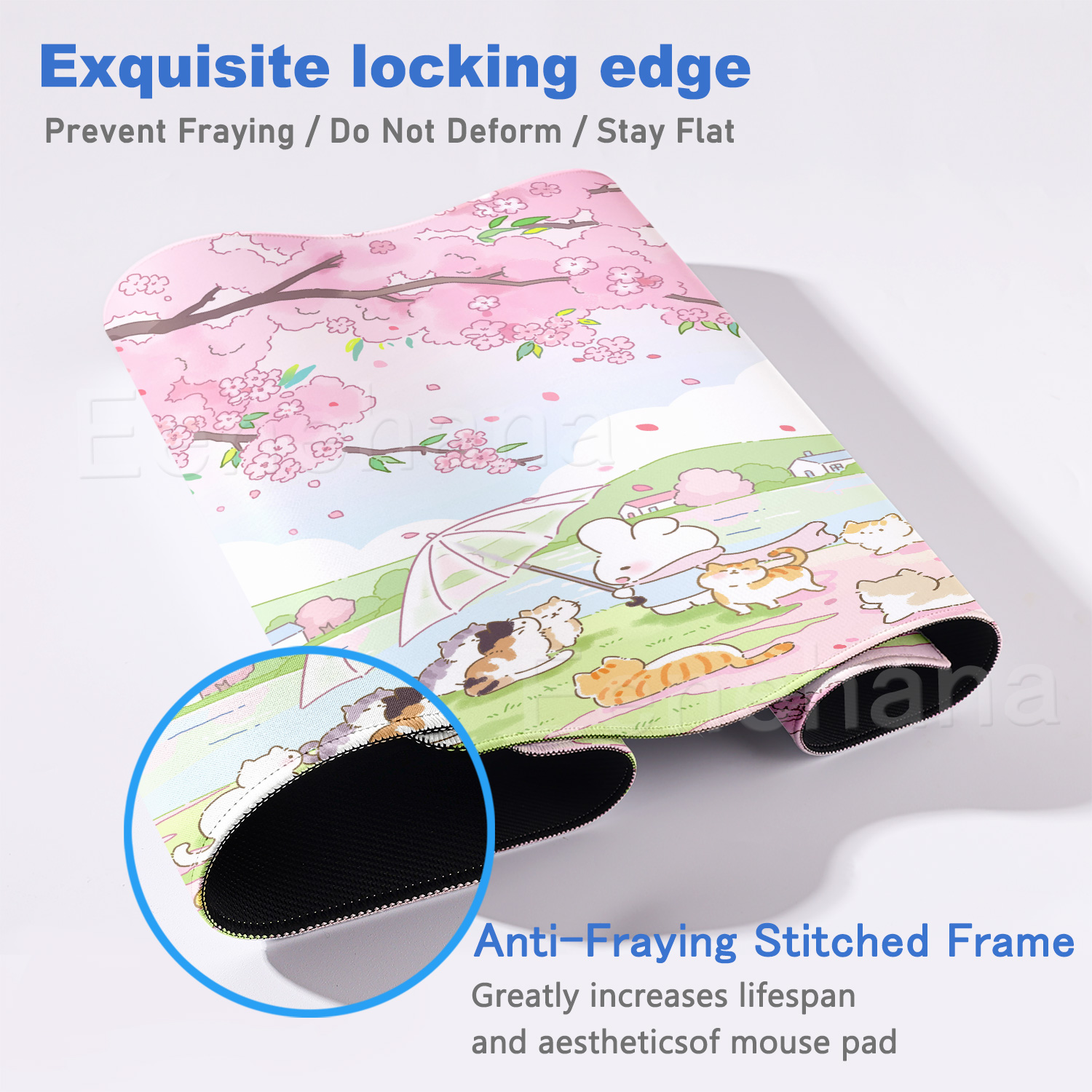 Spring Cute Rabbit Mouse Pad L - Pc Gaming Pink reseña y precio
