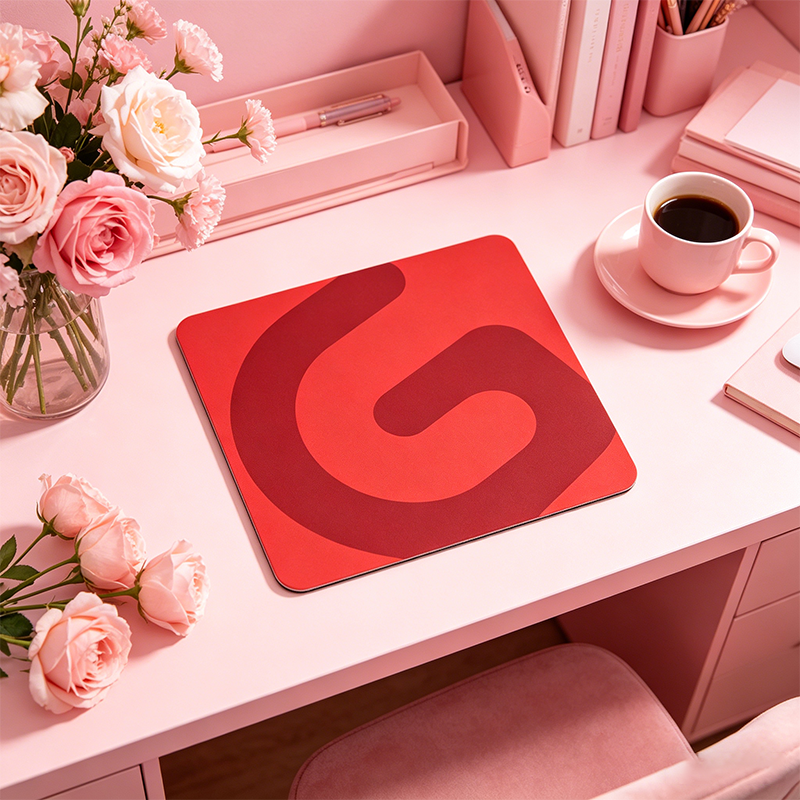 Generic Rubber Mouse Pad, Red/ - Pc Gaming Pink reseña y precio