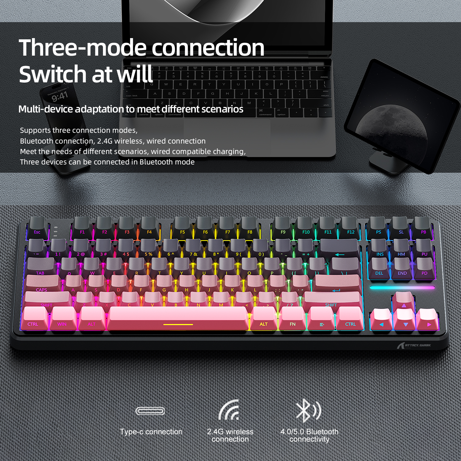 Attack Shark X87 Macro Drive G - Pc Gaming Keyboards reseña y precio