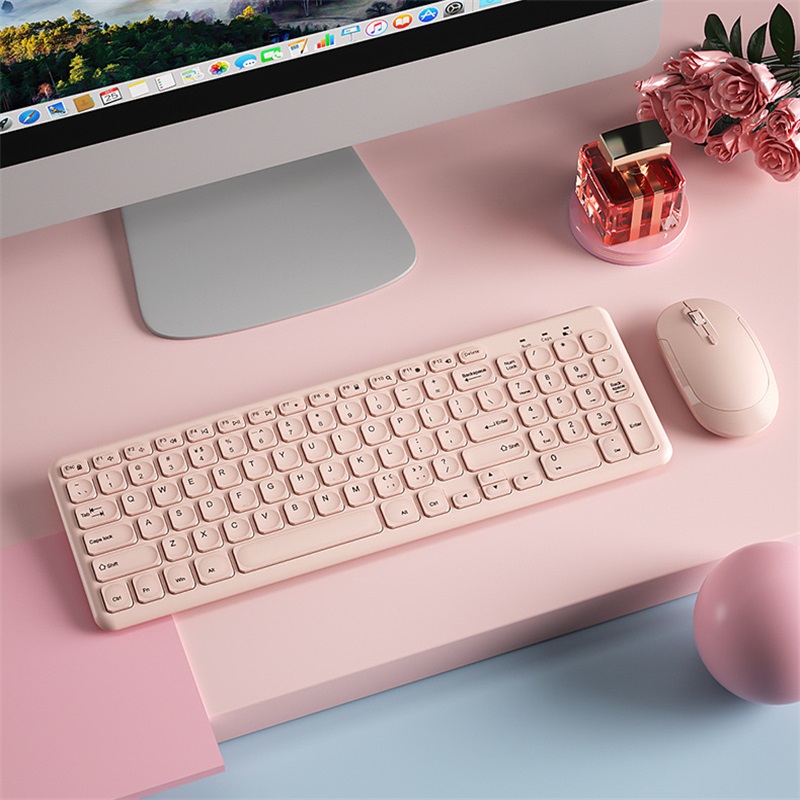 Fashion Wireless Keyboard and  - Pc Gaming Pink reseña y precio