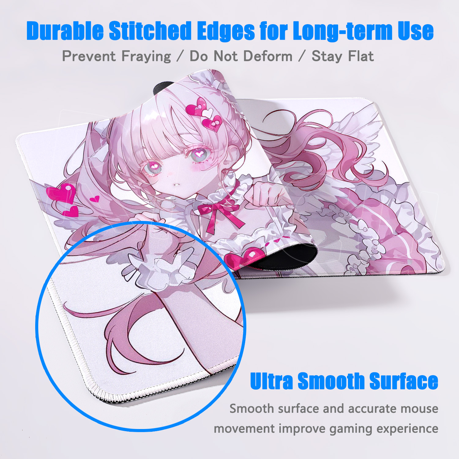 Cute Anime Girl Mouse Pad Pink - Pc Gaming Pink reseña y precio
