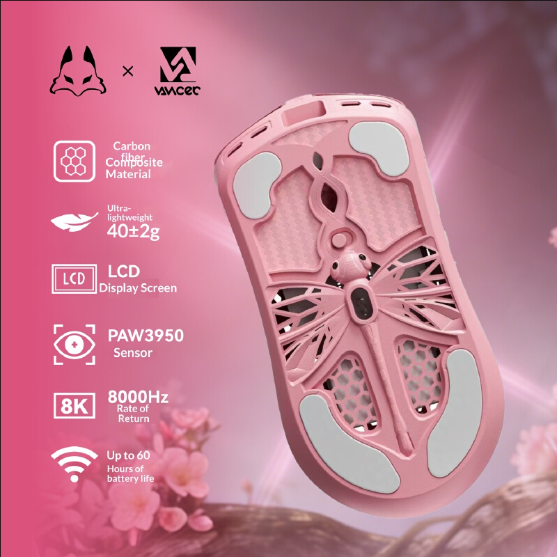 Vancer Akitsu Pink Carbon Fibe - Pc Gaming Pink reseña y precio