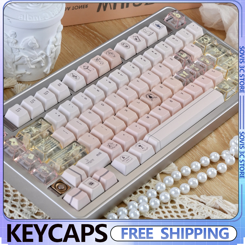 Champagne Pink Keycap Set PC+P - Pc Gaming Pink reseña y precio