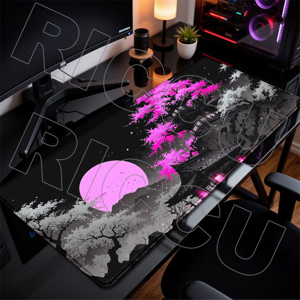 XXL Cherry Blossoms Desk Mat R - Pc Gaming Pink reseña y precio