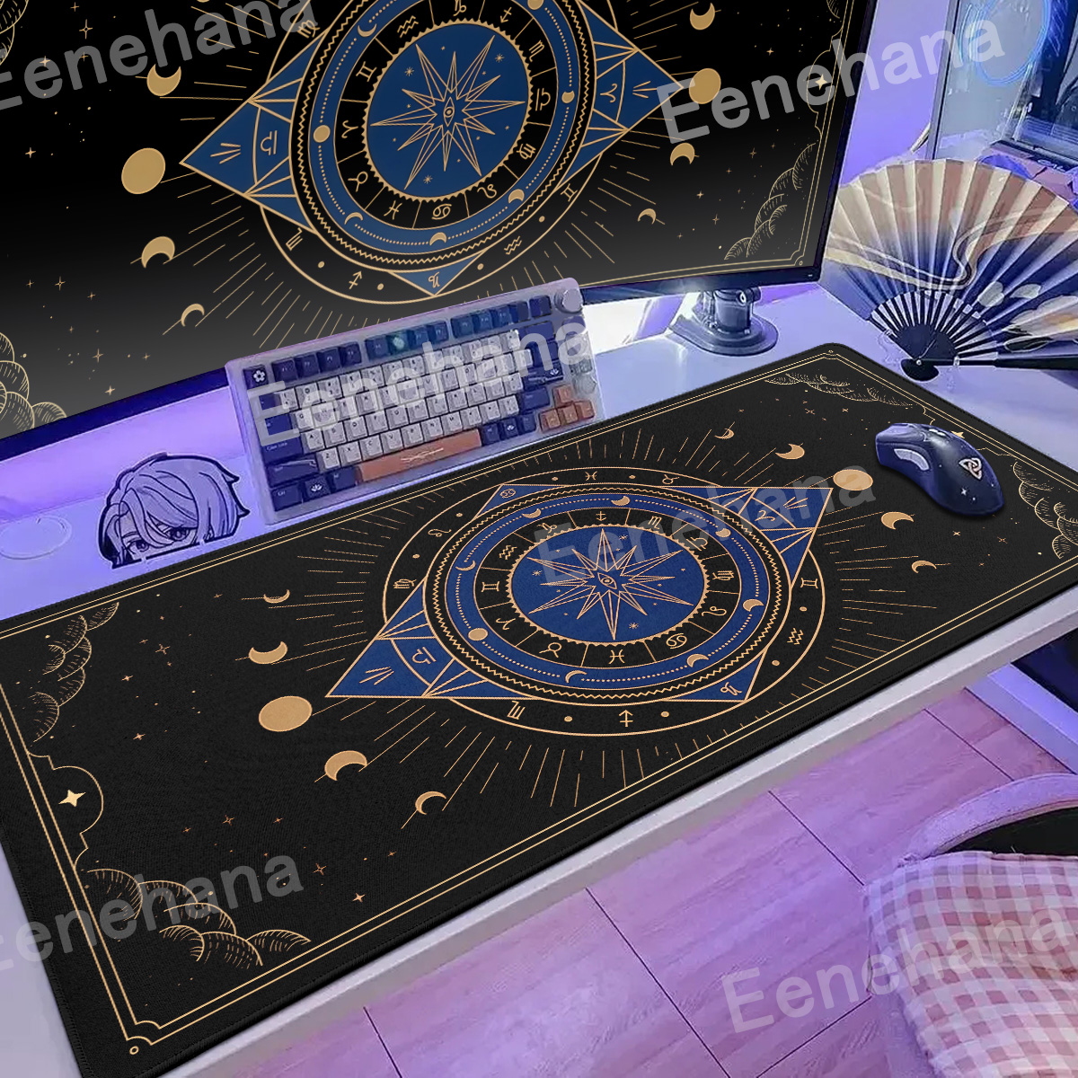 XXL Moon Card Mouse Pad Keyboa - Pc Gaming Pink reseña y precio
