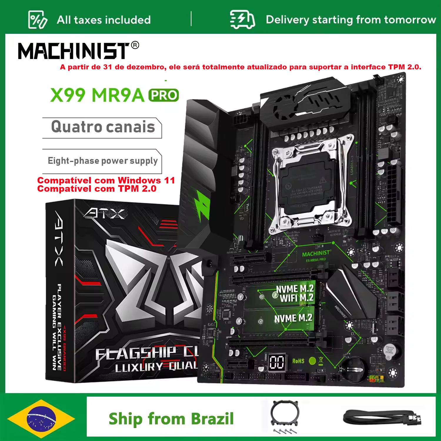 MACHINIST MR9A PRO X99 Motherb - Pc Gaming Omen reseña y precio