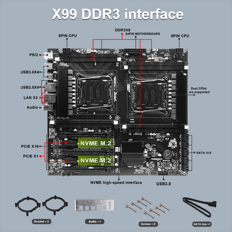 X99 Dual-socket Cpu Motherboar - Pc Gaming Omen reseña y precio